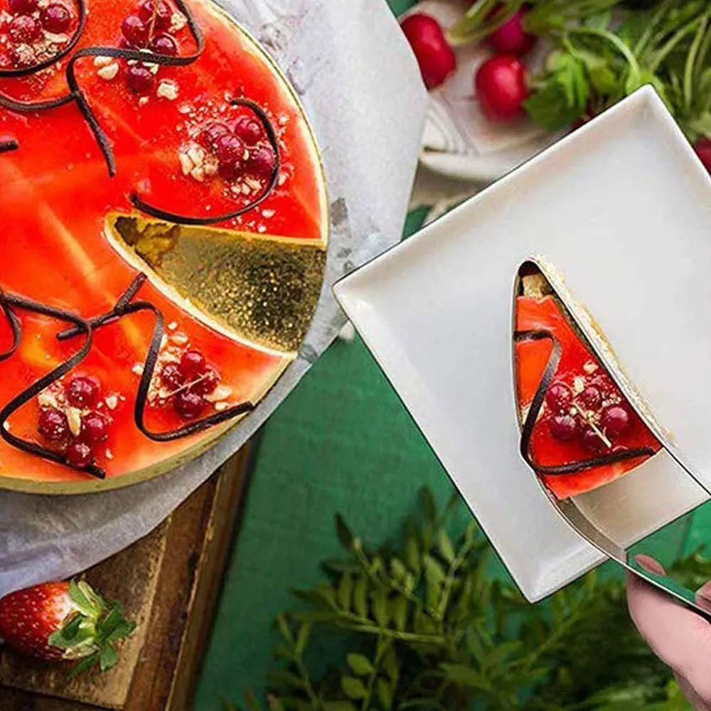 Новые торты из нержавеющей стали слайсер для печенья сервер торт помадный десерт