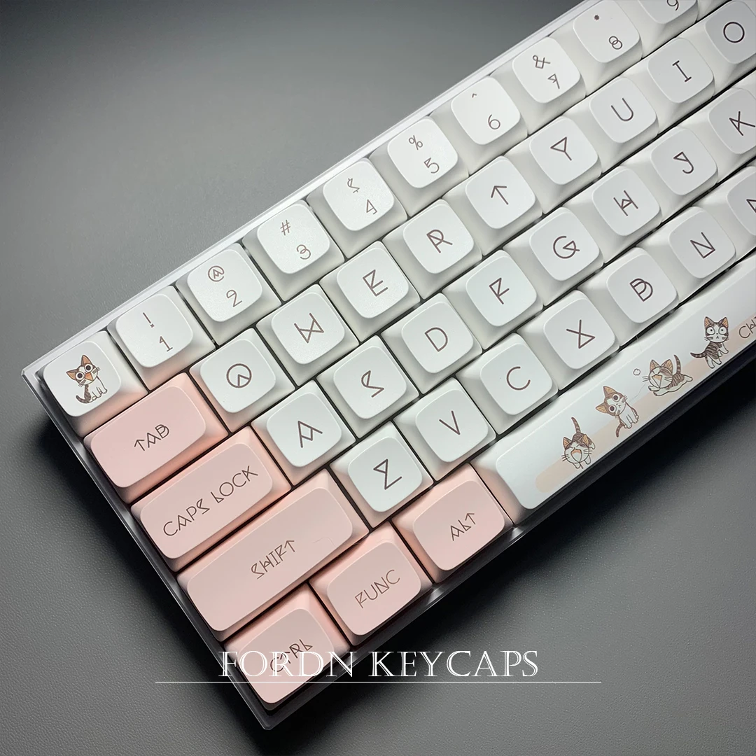 

Kitty keycaps XDA Japanese Cherry Profile Dye sub printings PBT Keys for mechanical keyboards 108/104/98/87/84/68/64/80 layouts