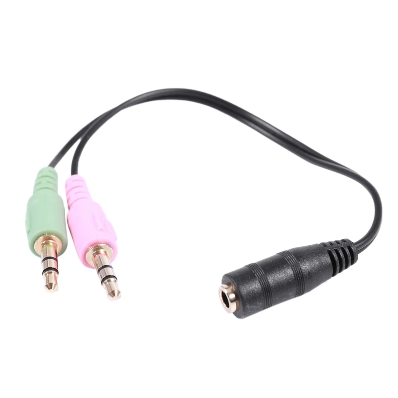 Y-образный разветвитель 3 5 мм мама-стерео для микрофона и динамика | Электроника