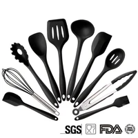 10pcs 5pcs silicone cooking utensils sets heat resistant kitchenware baking utensils kitchen cooking tools set accessories
