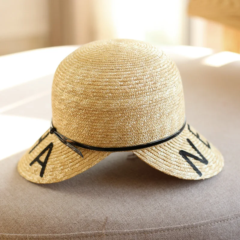 Шляпа женская Соломенная с надписью регулируемая шапка для верховой езды