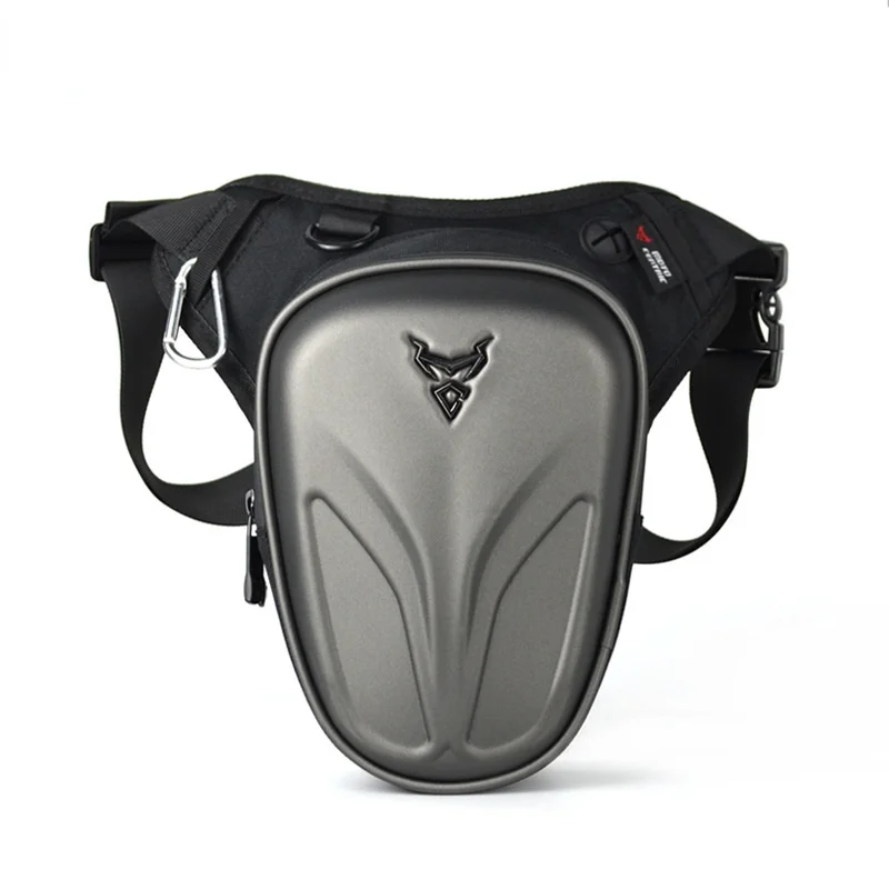 Norbinus Oxford Drop Leg Bag Motorcycle Riding Bag Outdoor Casual Waist Bag Fanny Pack Bag Motorbike Hard Shell Hip Belt Bag