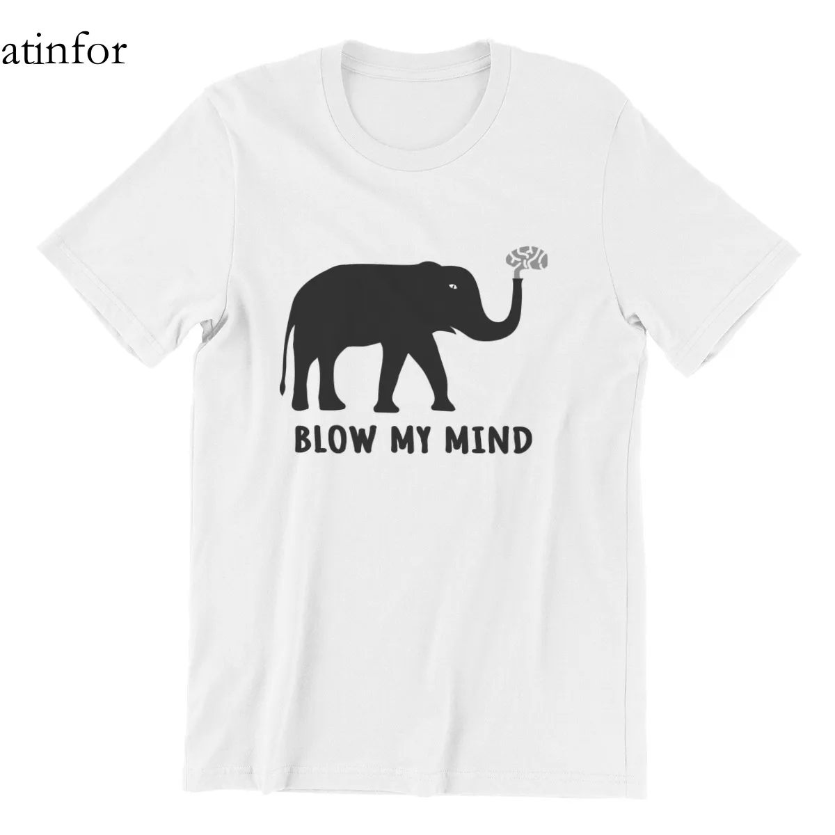 Рубашка Blow My Mind Футболка с принтом &quotСлон&quot подарок на заказ парные футболки из