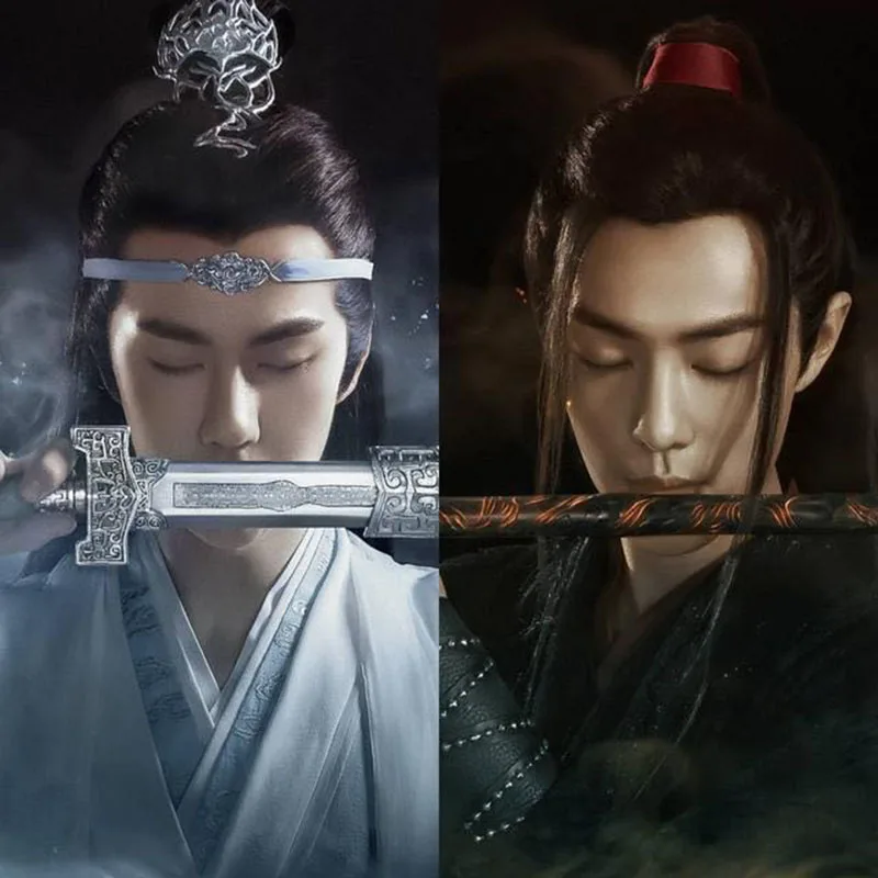 Повязка на голову Grandmaster of Demonic Culture с вышивкой Wuxian Wangji Xiaozhan для косплея|Реквизит