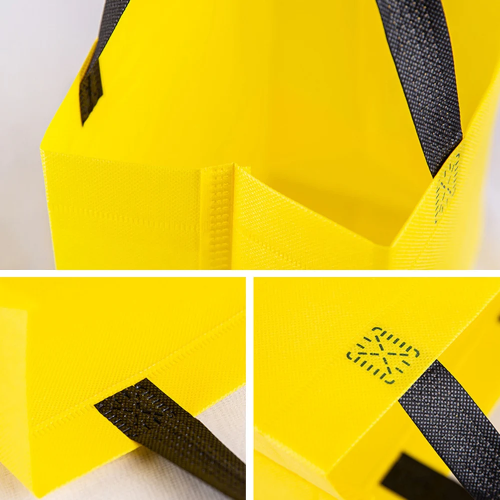 Однотонная Повседневная Складная сумка для покупок многоразовая эко тканевая