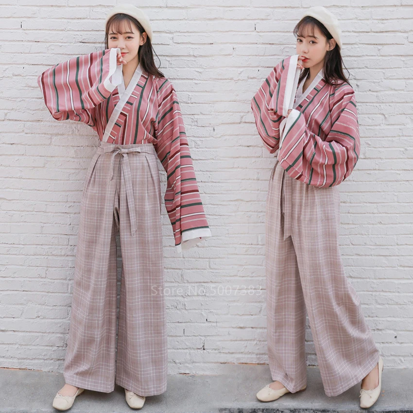 Традиционная одежда в японском стиле для женщин кимоно косплея уличная девочек