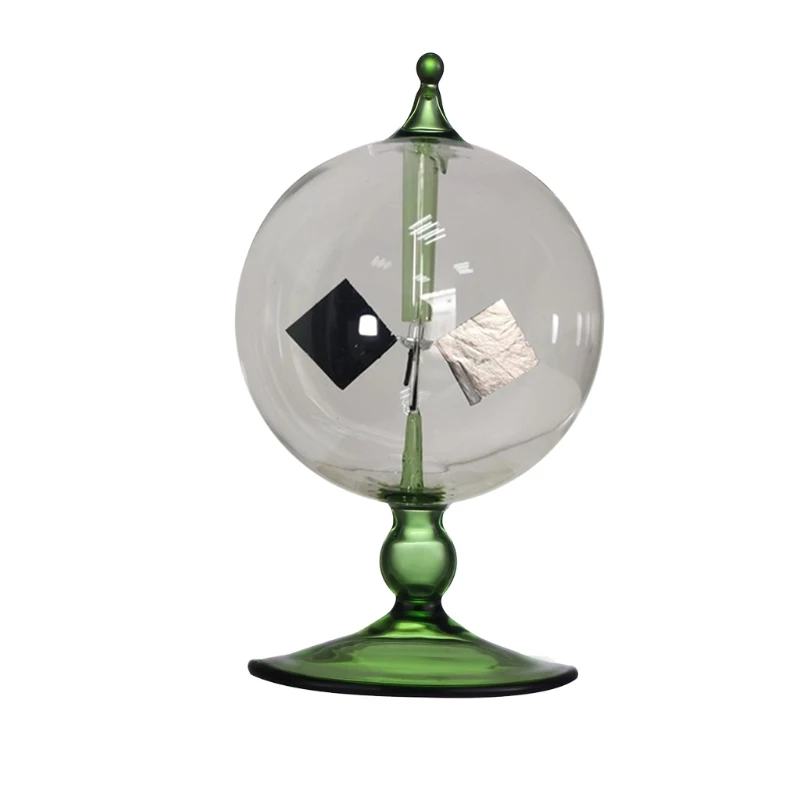 

Desk Decoration Radiometer Crookes Green Solar Power Spinning Vanes Windmill