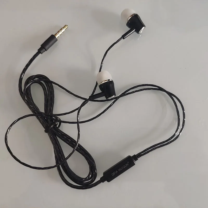 Real shooting 3.5mm In-Ear Stereo Earbuds Earphone For Cell Phone Universal Running Headset for Samsung iPhone Xiaomi | Электроника