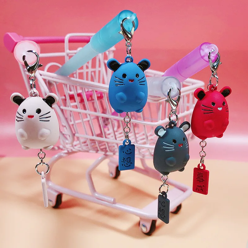 

36 шт./лот кавайная мышь, гелевая ручка с подвеской, милые черные чернила 0,5 мм, нейтральные ручки, рекламный подарок, канцелярские принадлежн...