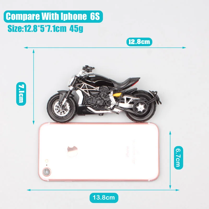 1/18 весы bburago 2016 поездок на мотоцикле Ducati Xdiavel S Cruiser Мотоцикл diavel велосипед литые