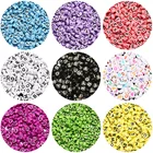 Акриловые бусины с надписью сделай сам, 7 мм, с отверстием насыпью, плоский алфавит, для изготовления ювелирных изделий, браслетов, ожерелий