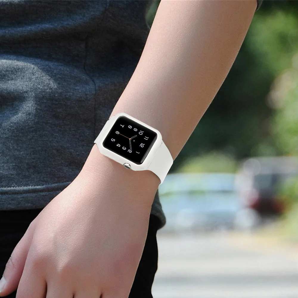 

for Apple watch case frosted TPU soft 38mm 40mm watch Newest 20Mm 22Mm Watch Watchband Bracelet Strap