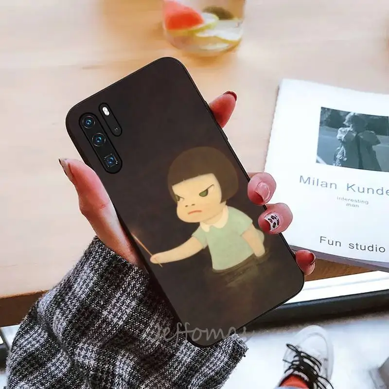 

japan Yoshimoto nara cartoon girl Phone Case For Huawei Mate 9 10 20 Pro lite 20x nova 3e P10 plus P20 Pro Honor10 lite