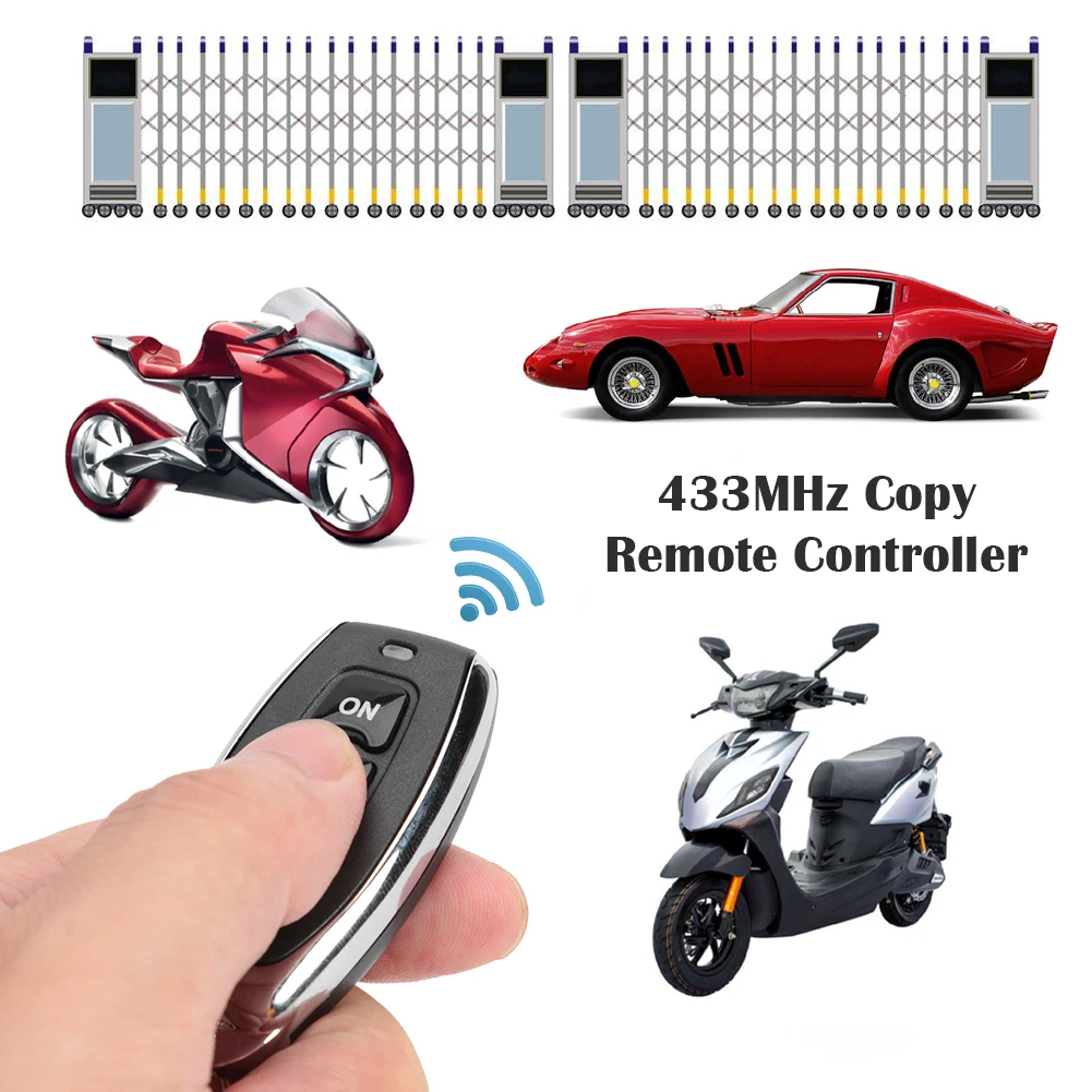 

Universal Replacement Remote Control AK-KBJ027-3 433MHz Wireless Clone Garage Door Opener Remote Control Duplicator