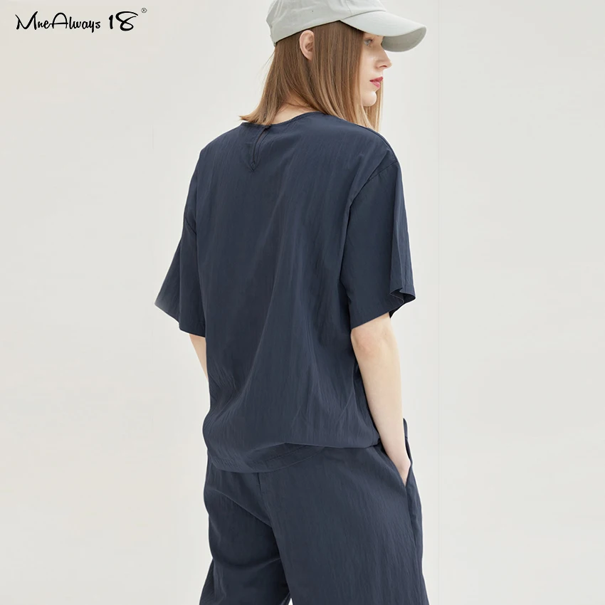 

Mnealways18 Casual Pleated Woman Wide Pants Solid Loose Trousers Vintage Pocket Ladies Office Long Pants Spring Female Trousers