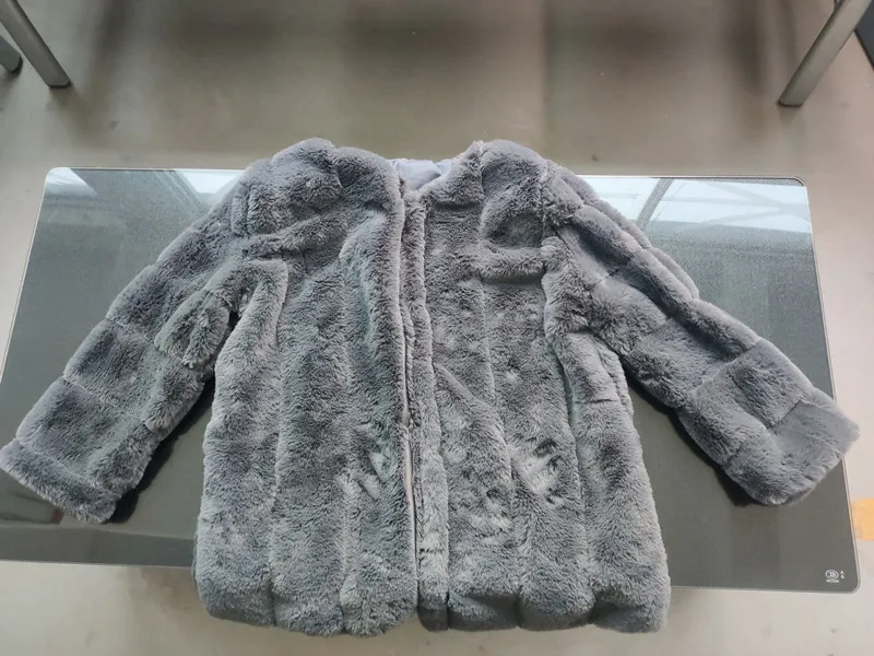 

Plus Size Women Fur Coat Winter Warm Plush Coat Luxury Soft Fur Jacket