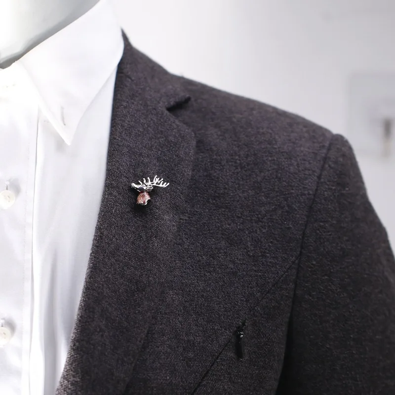 Новинка брошь на лацкан с оленем лося булавка для женщин и мужчин украшение