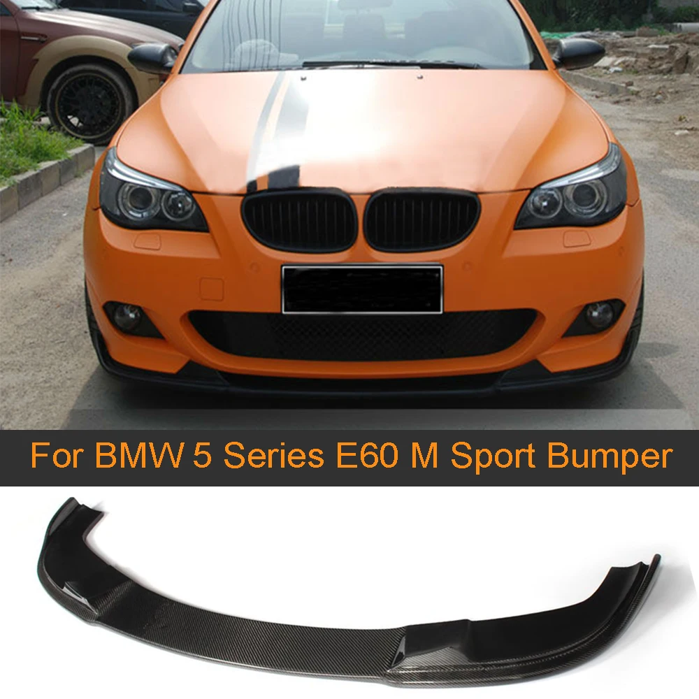 5 Series спойлер для переднего бампера из углеродного волокна BMW E60 M Sport Bumper 2006 2010 520d