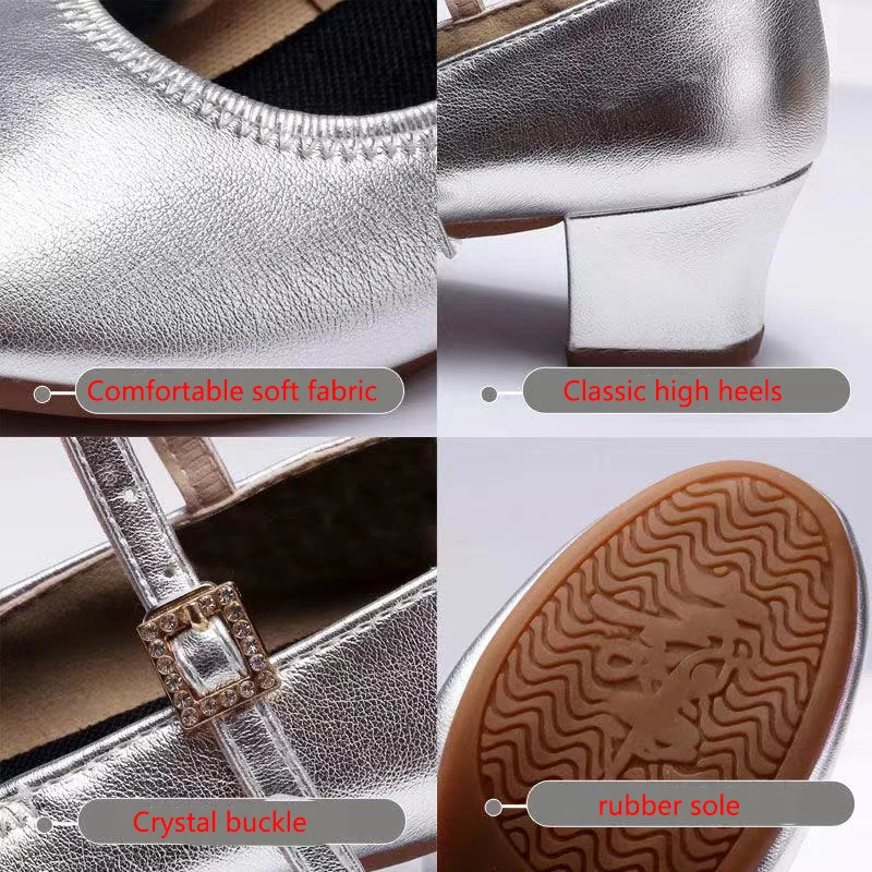 Женские танцевальные туфли на мягкой подошве новые Всесезонные туфли-лодочки