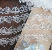 1yard width2 5cm exquisite lace silk thread white lace wedding dress fabric for underwear kk 888