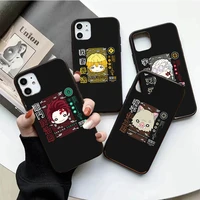 anime demon slayer cute design mobile shell for iphone funda 13 12 mini 11 pro xs max phone case 7 8 6 plus se x xr 5 hard cover