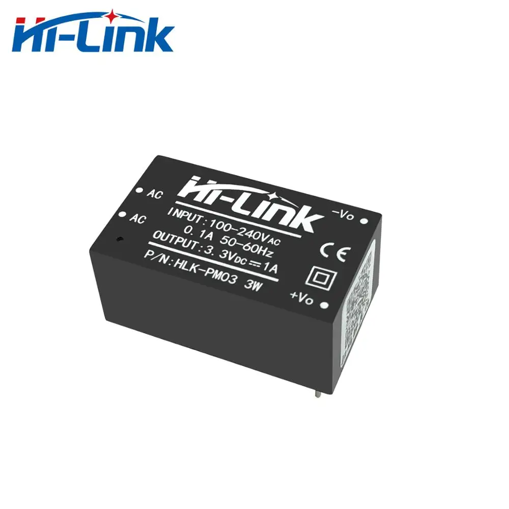 Free Shipping 60pcs HLK-PM03 220V to 3.3V 1A 3W AC DC Power Supply Module CE RoHs | AC/DC Adapters