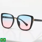Солнцезащитные очки женские, квадратные, градиентные, UV400, 9016