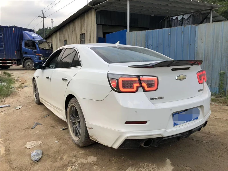 Используется для Chevrolet Malibu спойлер 2012 13 14 15 16 17 18 19 лет глянцевое углеродное волокно/FRP заднее крыло R стиль аксессуары для автомобиля refitt