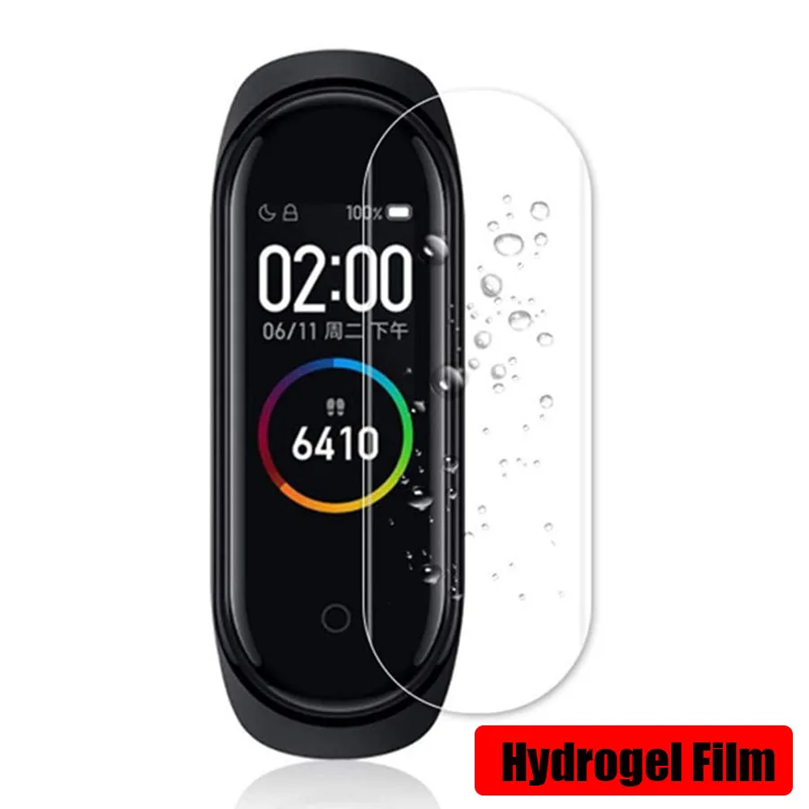 2 шт Защитная пленка для экрана Xiaomi Mi Band 5 LCD TPU полное покрытие 4 3 Watch