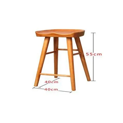 Скандинавский барный стул современный в стиле минимализм твердая древесина дом