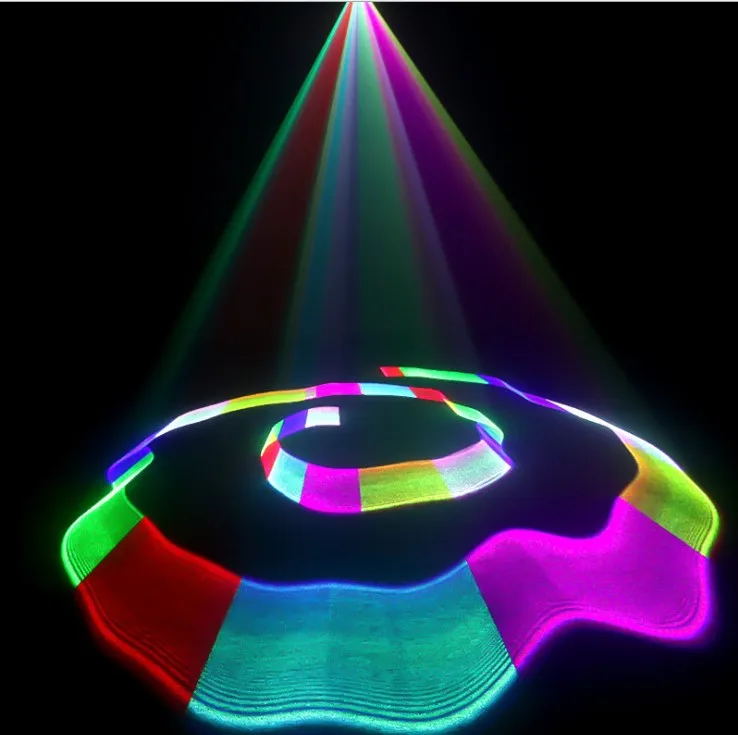 RGB 3D полносветильник лазерный свет/лазерный луч сканирование светильник/бар ktv