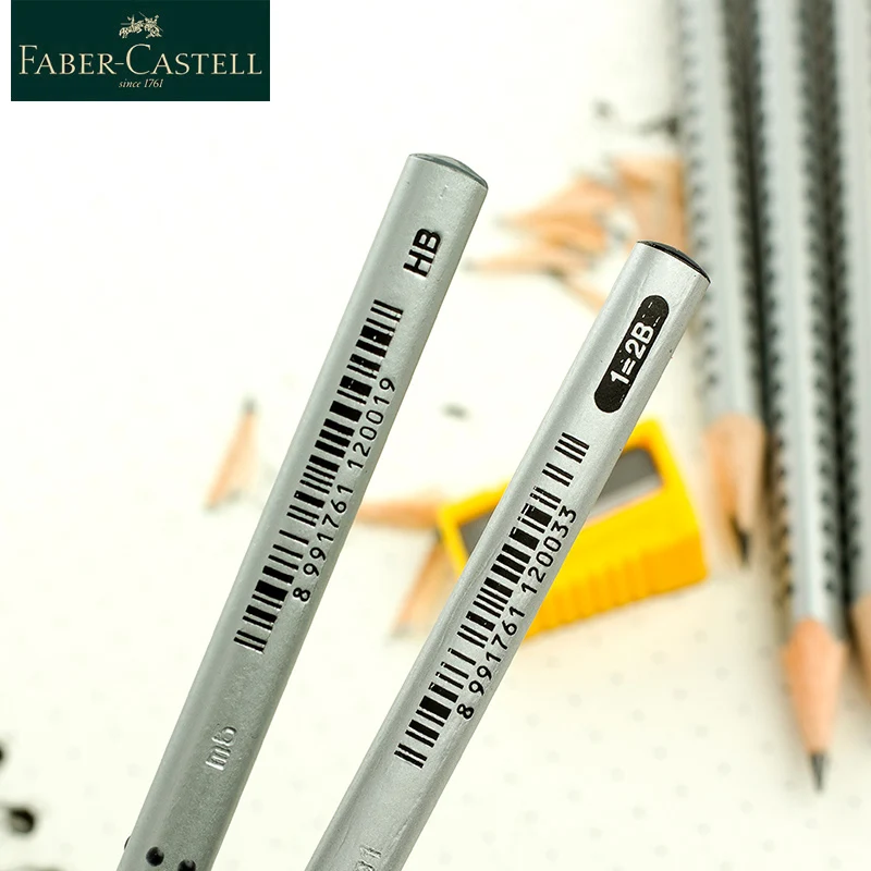 Faber Castell Треугольники деревянный карандаш Новинка Стандартный карандаши 12 шт. HB/2B школьные канцелярские Канцтовары товары для учебы 3170