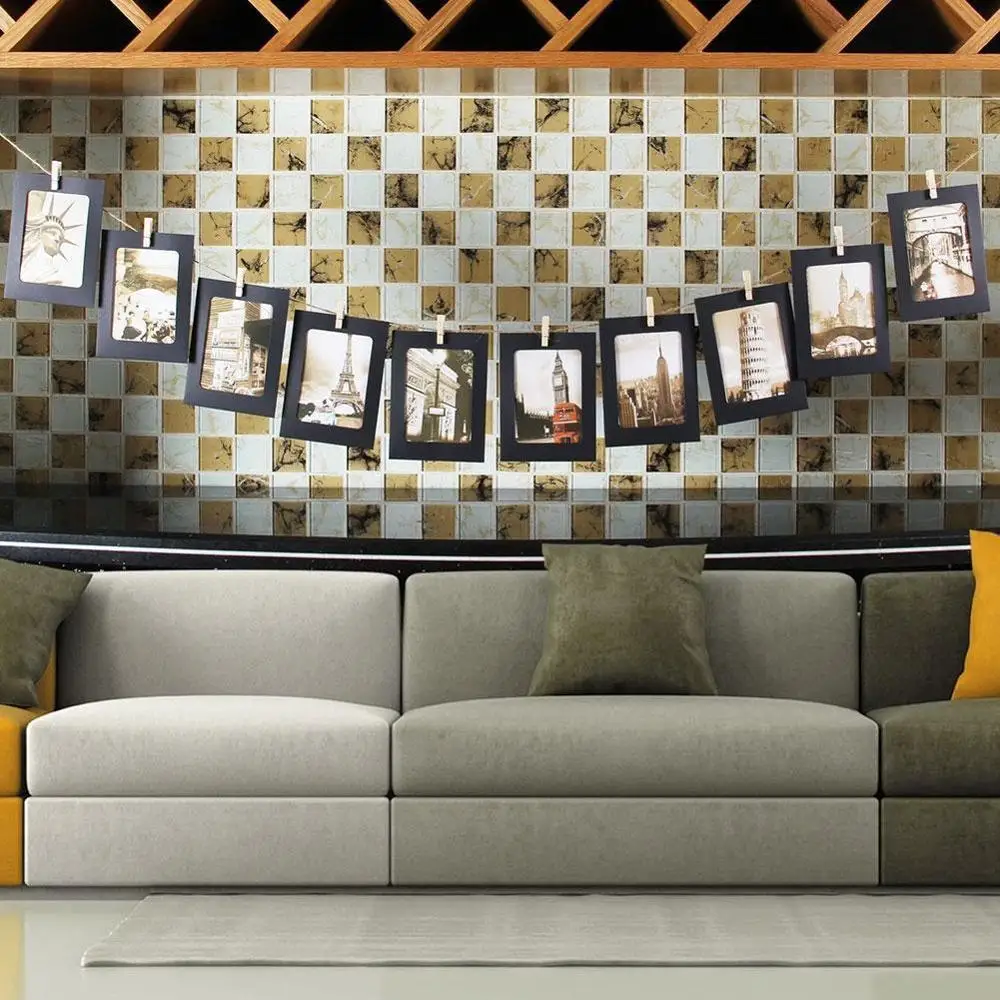 Кавечерние НКА 10 шт. бумажная рамка с зажимами 3/4/5/6/7 дюйма Настенная фоторамка