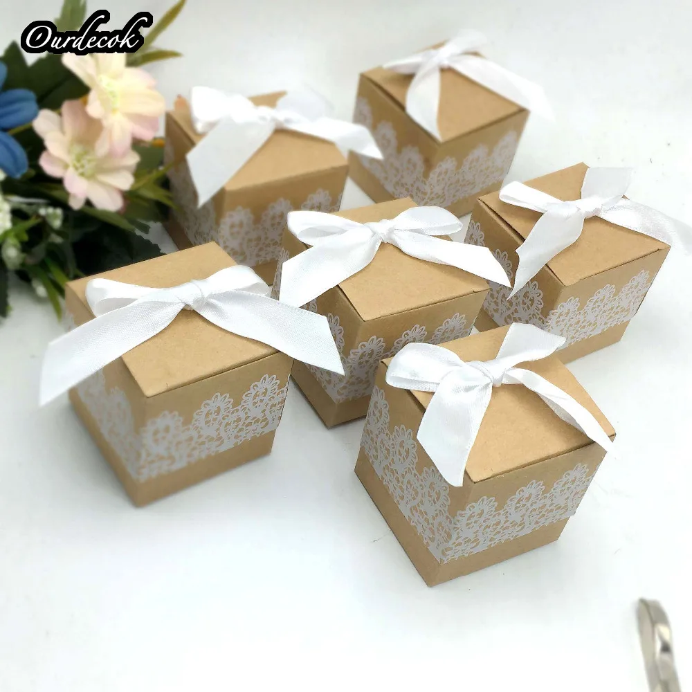 100 шт. Милая Красивая декоративная коробка для конфет бумажные коробки