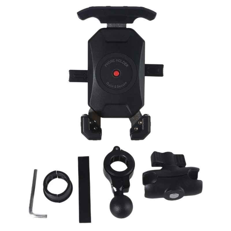 

Motorcycle Handlebar Phone Mount Bike Phone Holder with 360° Rotation Mount