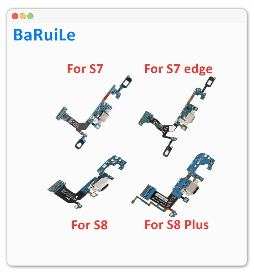 BaRuiLe 5 шт. usb зарядное устройство зарядный порт док станция гибкий кабель для samsung S7