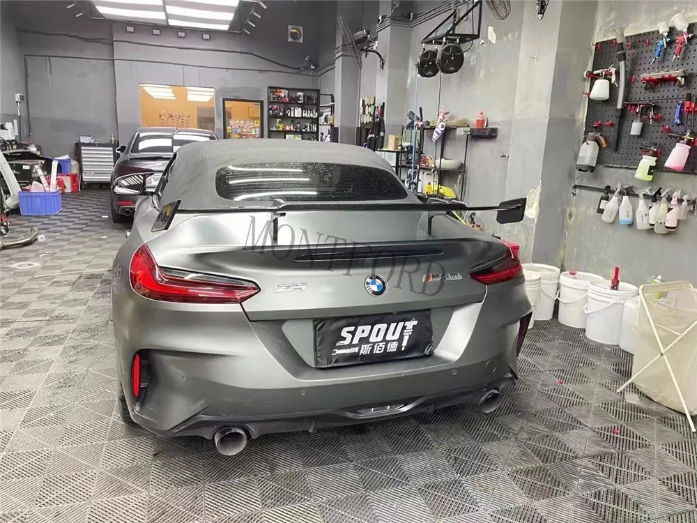 

Автомобильная фотокопия для BMW Z4 G29 Convertible 2020 2021 задний спойлер багажника Крышка крыла из углеродного волокна