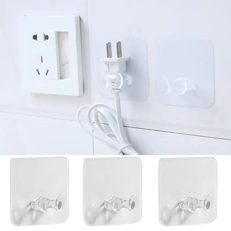 High Quality Wall Storage Hook Convenient Power Plug Tool Adhesive Holder Hanger Socket F4U3 | Дом и сад