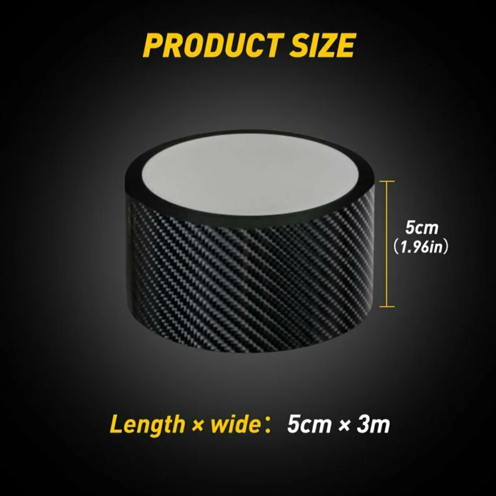 3 м 5D автомобильный порог Противоударная полоса углеродное волокно текстурная