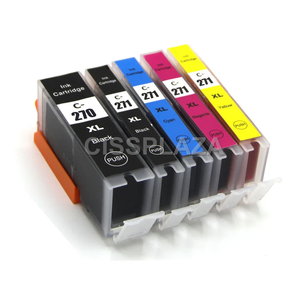 CISSPLAZA 5 шт. pgi-270 271 совместимый чернильный картридж PGI270 CLI для Canon PIXMA MG5720 MG5721 MG5722 MG6820