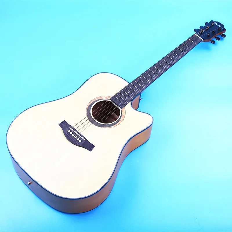 41 дюйм акустическая гитара с грифом из палисандра тюнер струны Жесткий Чехол для