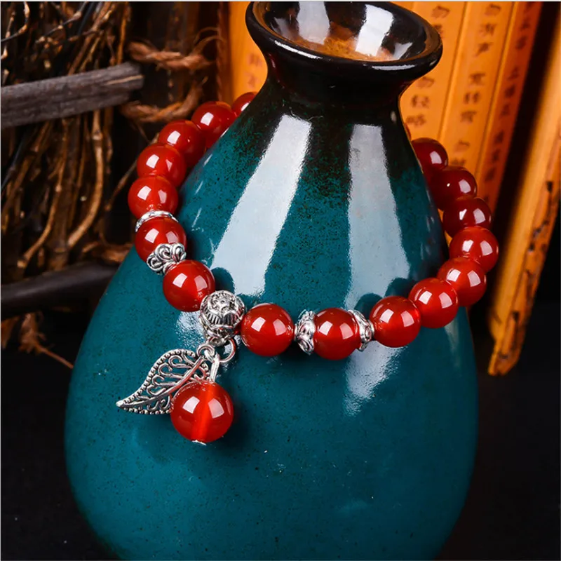 Ювелирные изделия для девочек украшения из бисера в виде натуральных красных