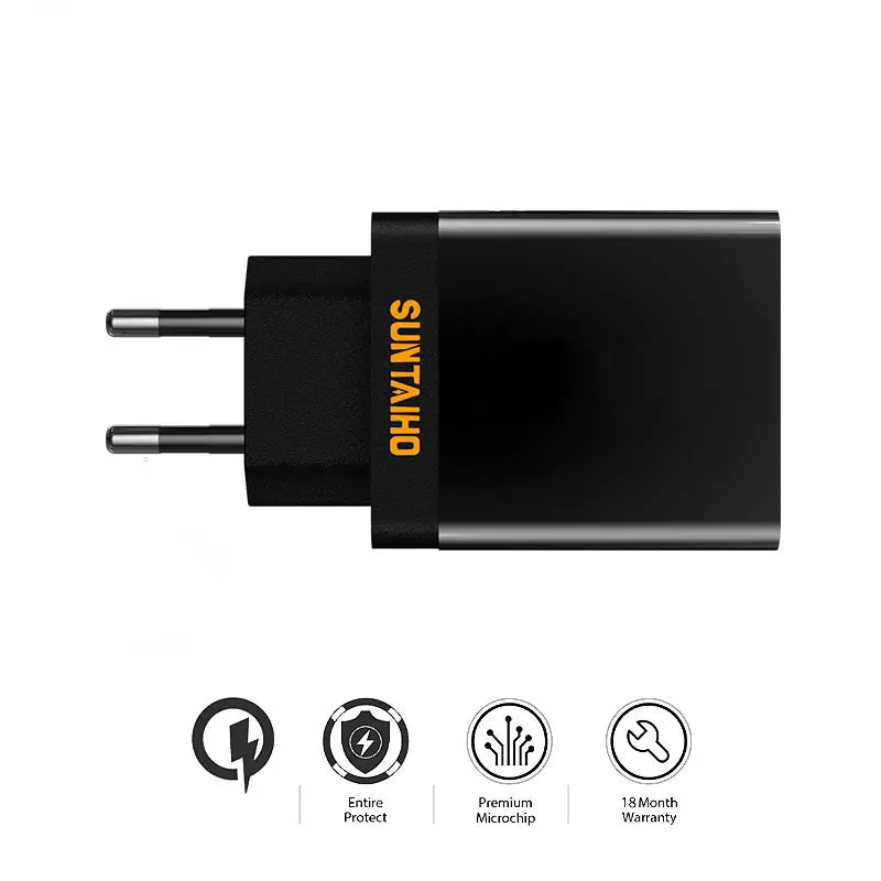 Suntaiho 4 порта USB зарядное устройство для Xiaomi mi9 huawei iPhone samsung мобильный телефон Quick Charge 3,0 Универсальный адаптер Быстрая зарядка