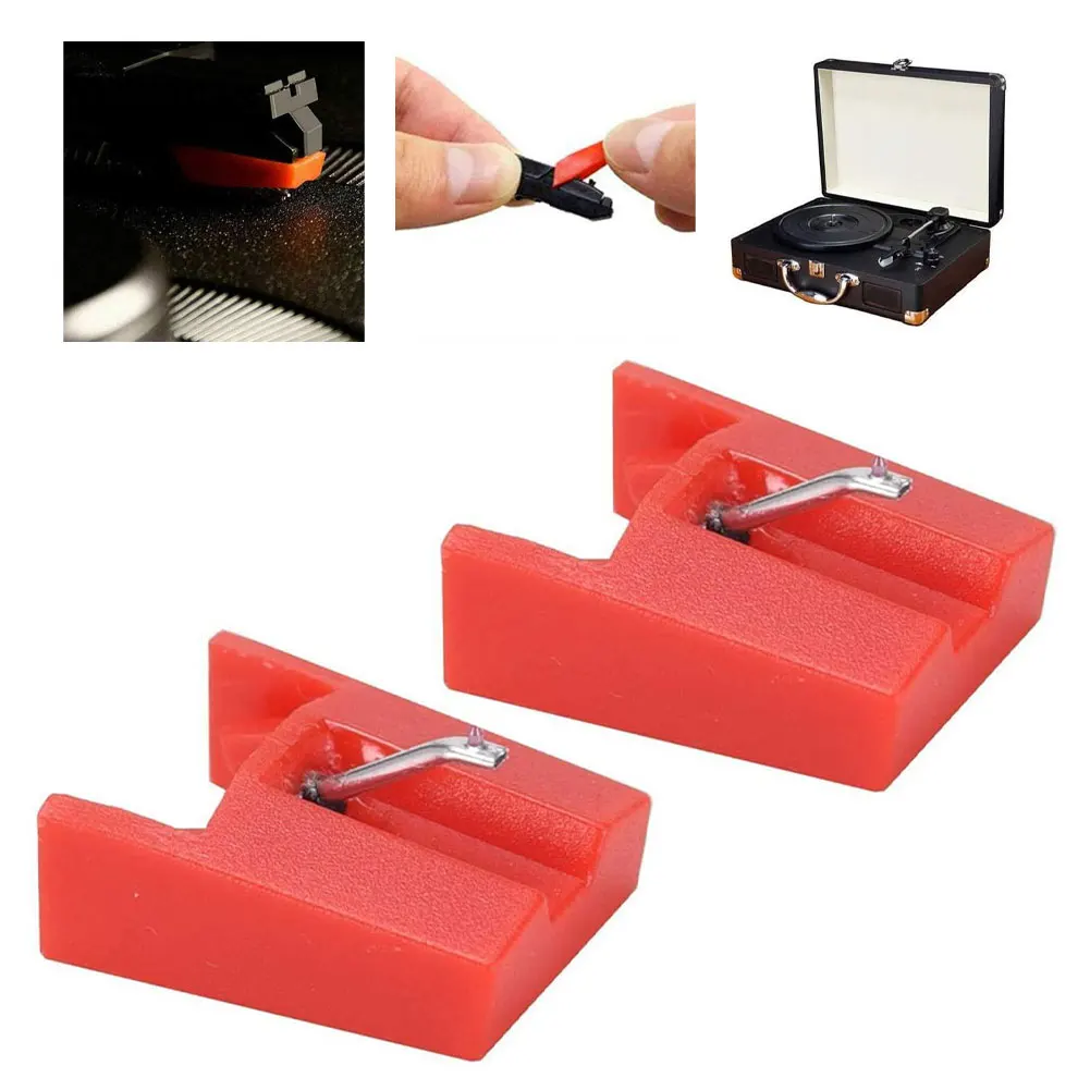

2Pcs 2021 Diamond Replacement Stylus Record Player Needle For Many Record Player Phonograph Records Gramophone Accessories