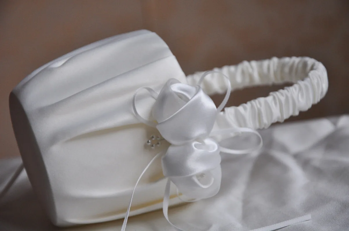 Свадебная кружевная лента с бантом корзина для цветов праздвечерние Милая