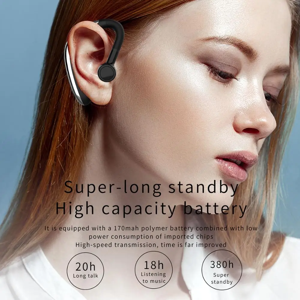 Стерео Беспроводная Bluetooth гарнитура наушники длинные серьги 5 0 автомобильный