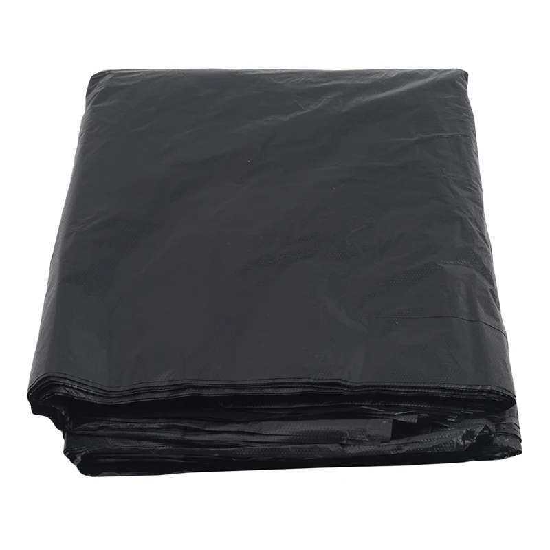 

Black Mixed Material 50 Pack Super Large Flat Mouth Plastic Bag Thickened Disposable Environmental Protection Garbage Bag