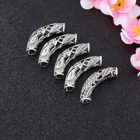 tibetan silver color 1pcs zinc alloy geometric shape tube sleeve charms for jewelry making handmade diy necklace accessories
