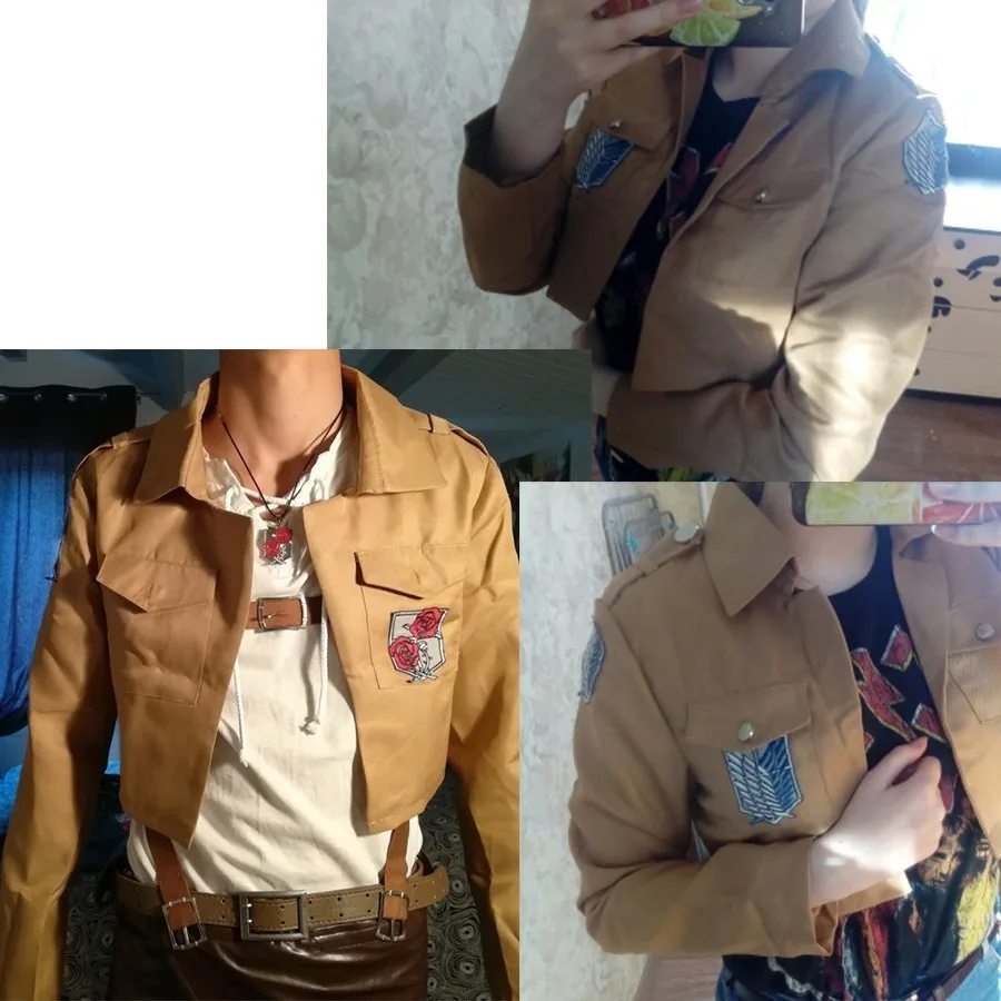 Атака на Титанов Косплей куртка Rival Ackerman Mikasa Dot Pixis Eren Yeager Топ Аниме Shingeki no Kyojin костюм для взрослых на Хэллоуин