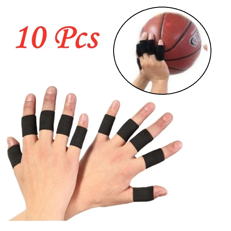 10 шт. пальца волейбола крышка Sweatband эластичные Обёрточная бумага напальчник